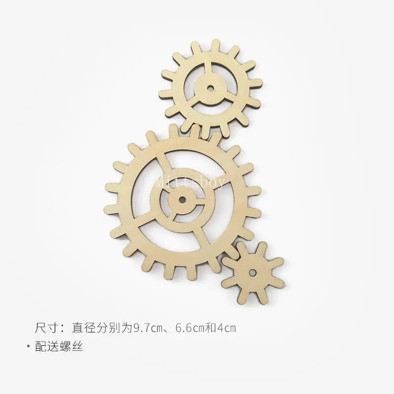 DIY Montessori Busy Board Accessory Wooden Hourglass Gear Skidway Puzzle Toy MB01 For Children