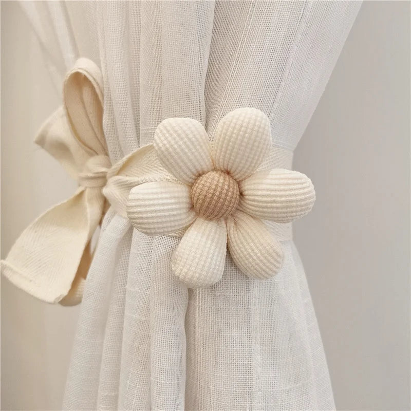 Ins Korean-Style Three-Dimensional Petal Children's Curtain Tiebacks, Car Curtain Drawstrings, Mosquito Net Tie Ropes, Decorative Binding Ropes
