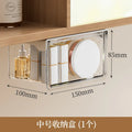 Transparent Drawer Storage Box Pull-Out Under Mirror Cabinet Oragnizer Case Bathroom Makeup Cotton Stick Makeup Holder Organizer