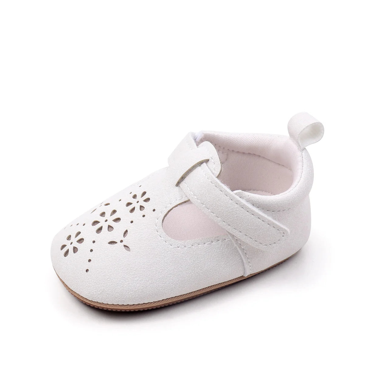 Baby Shoes For Boys And Girls, New Style, 0-1 Year Old, Hollow Out Rubber Sole, Anti-slip And Breathable Learning