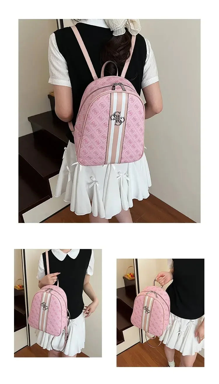 Elegant Leather Vintage Diaper Bag: Luxury Crossbody Handbag For Women With Designer Letter Logo And Large Tote Capacity