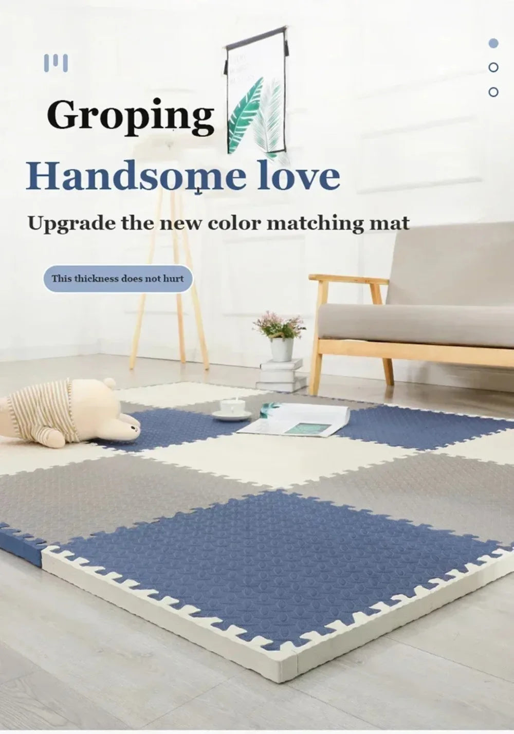 8Pcs/16Pcs 30x30x1cm Baby Puzzle Floor Mat Anti-slip Kids Carpet Bebe Mattress EVA Foam Water Proof Baby Play Mat for Children