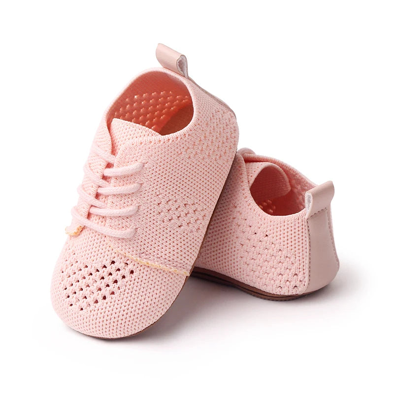 Spring Autumn Children's Mesh Sports Shoes Breathable Mesh Footwear Baby Shoes Casual Shoes 0-1 Years Old Soft Topped Baby Shoes