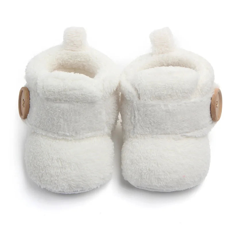 Cute Baby Girl Boy Casual Shoes Warm Plush Mutilcolor Lovely Soft Soled Walking Shoes Fashion Design Infant Shoes First Walkers