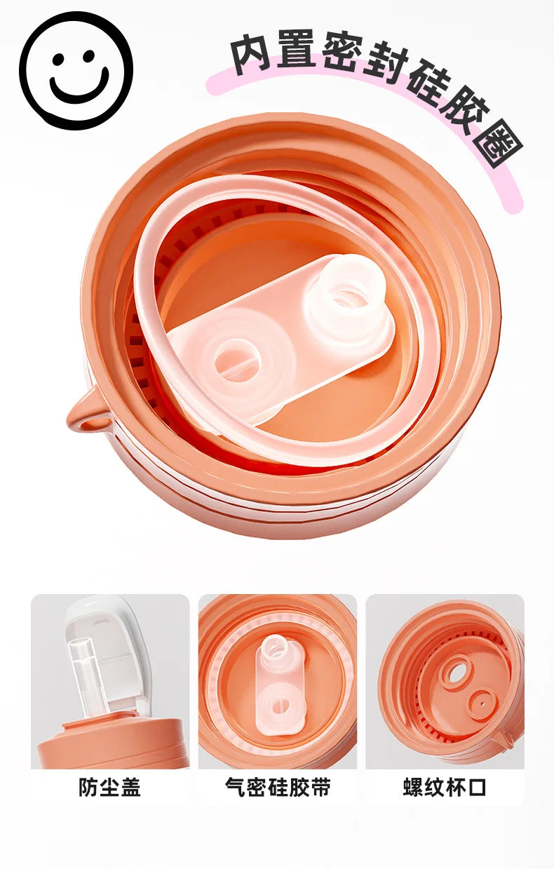 Suitable for third-generation pigeon bottle conversion, cup lid, pigeon handle/wide caliber straight drinking straw,gravity ball