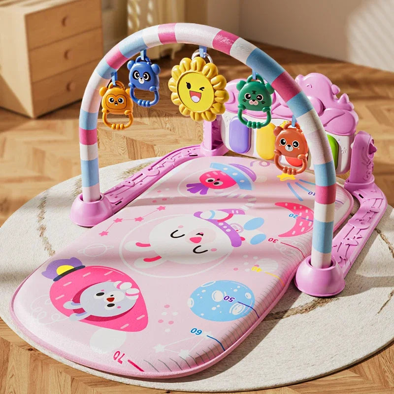 Baby Activity Play Mat With Music And Lights Kick Piano Mat Model TPM5 5 Detachable Sensory Toys For Tummy Time