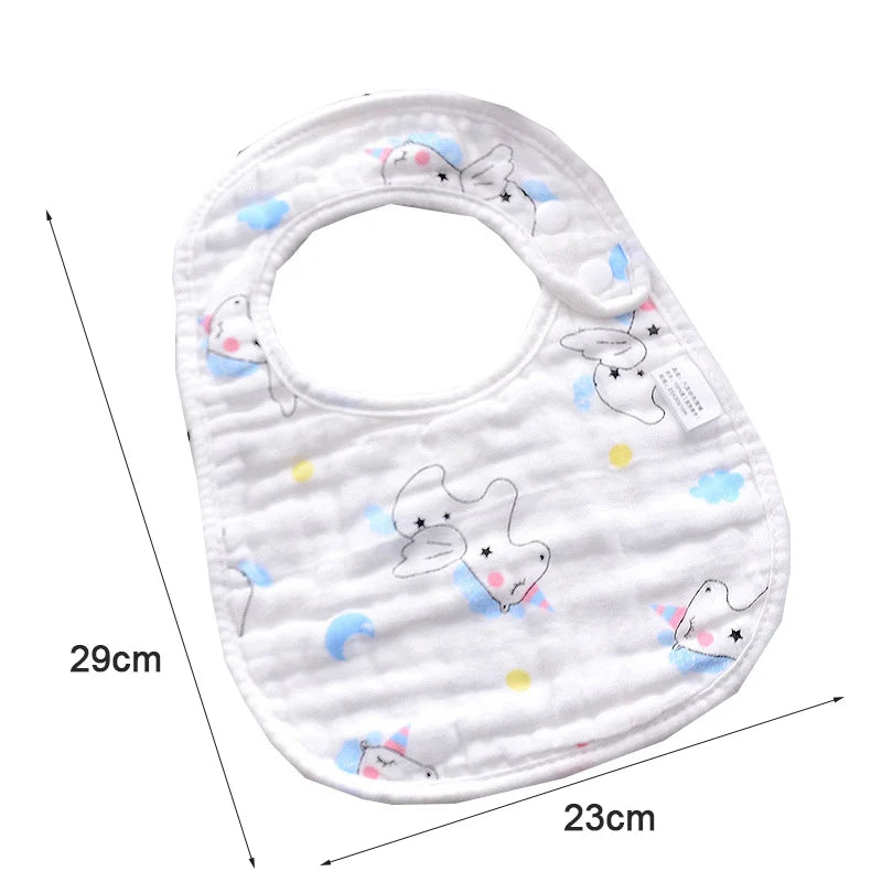 Baby Bibs U-shaped Bandana Feeding Bib Saliva Towel Kids Girl Boy Cotton Bibs
