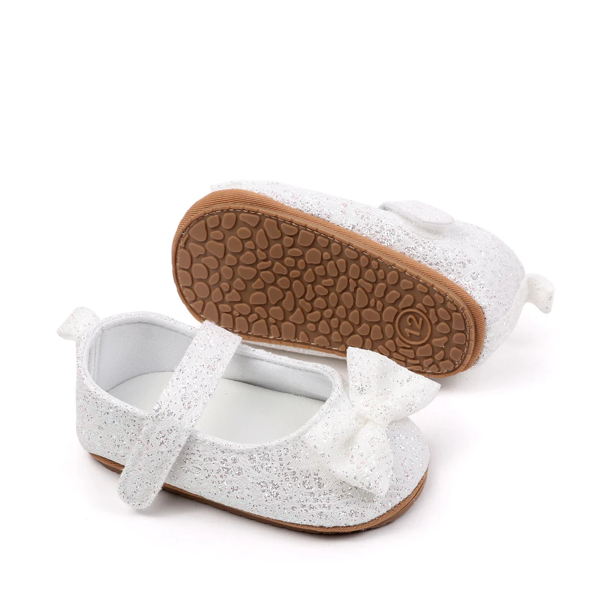 Baby Girl's First Walking Toddler Shoes Sping And Autumn Beautiful Design High Quality Hook-loop And TPR Sole Soft Comfortable