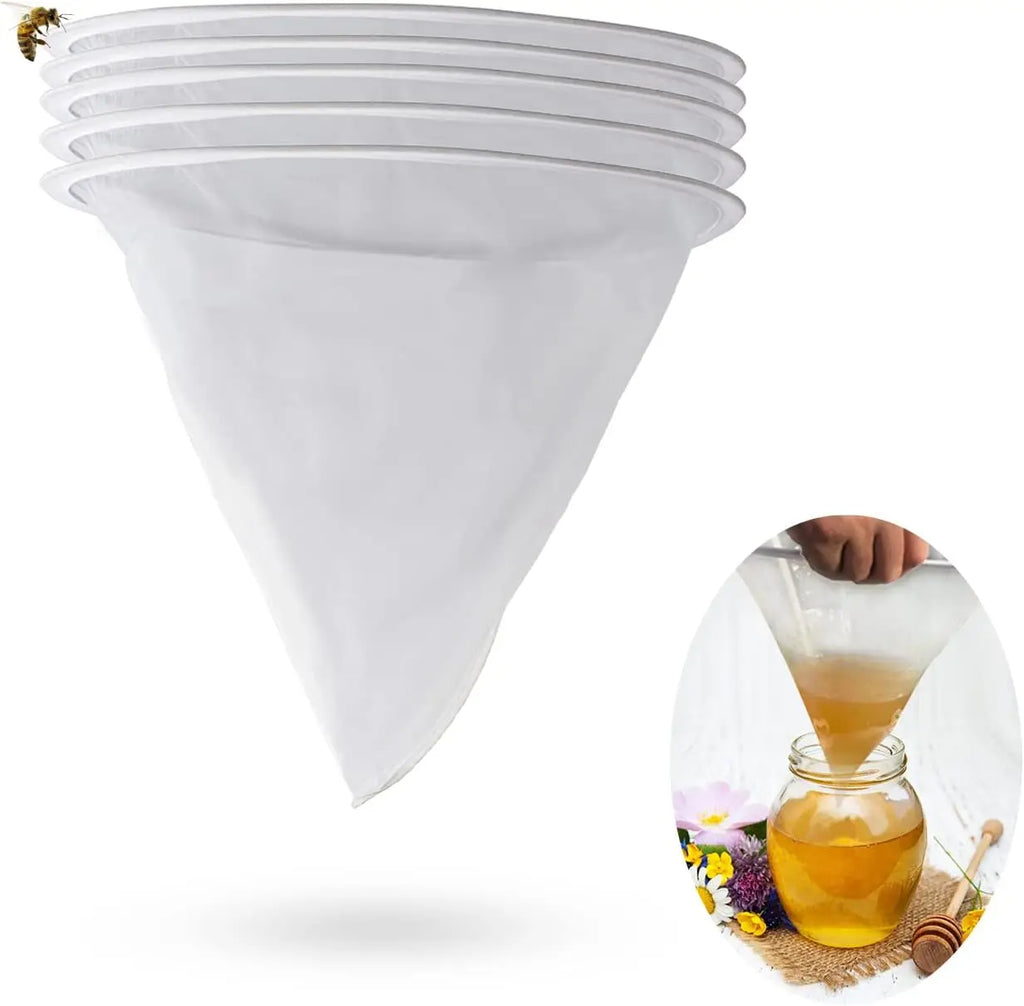 8pcs Honey Strainers Beekeeping Honey Bee Filter Mesh Bag Filters Extract Tools Beekeeping Tool Beekeeping Filter Mesh