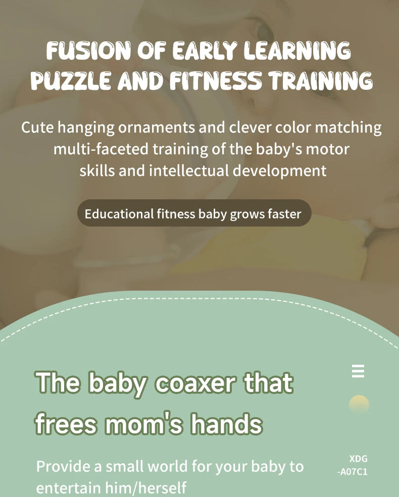 Baby Educational Fitness Frame Gym Play Mat 0-36 Months Tummy Time Crawling Game Blanket Toys Play Mat Rack Crawling Blanket