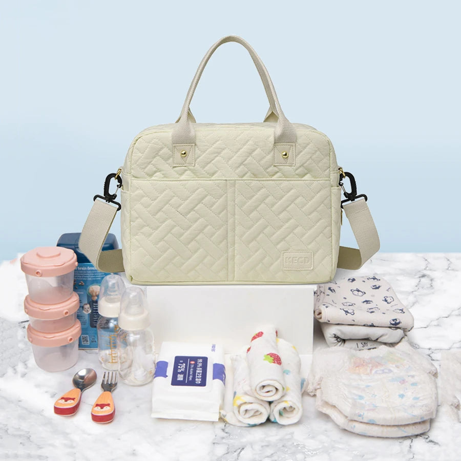 Portable Diaper Bag for Mom Crossbody Handbag Multifunction Baby Stuff Storage Bag, Stroller Hanging Maternity Bag