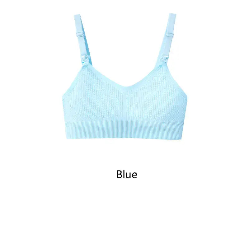 Breastfeeding Nursing Bra Without Underwire Anti Sagging Gathering Support XS-XL