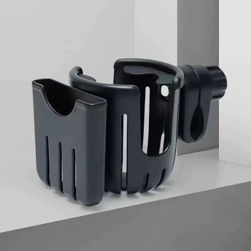 Baby Stroller Water Cup Holder Baby Pram 2-in-1 Milk Bottle Rack Pink Black Multi-function Mobile Phone Holder