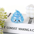 Novelty Squishy Poo Stress Ball Squishies Toys Glitter Funny Stretch Squeeze Fidget Toys for Kids Adults Party Prank Gift