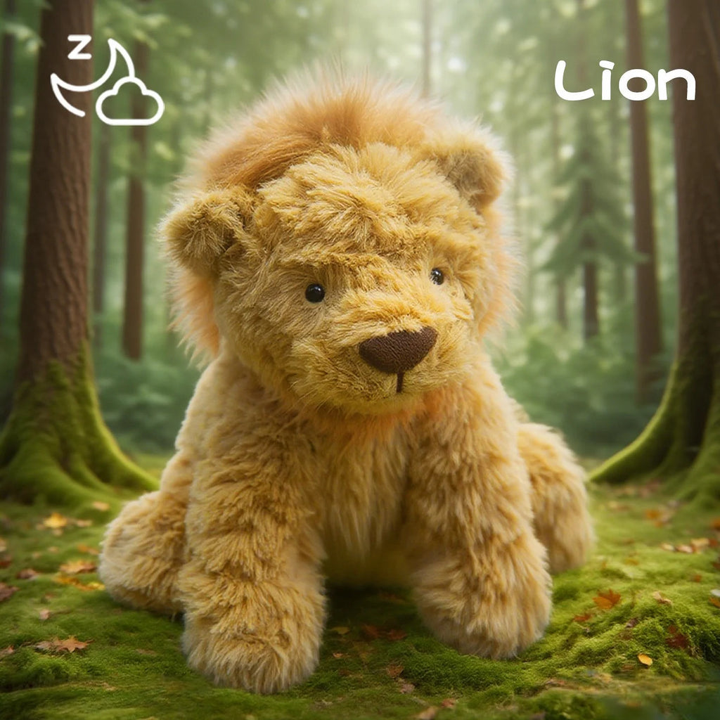 25cm Super Cute Jungle Lion Plush Toy Cartoon Stuffed Animal Doll for Kids Room Decor Boys & Girls Birthday Gift