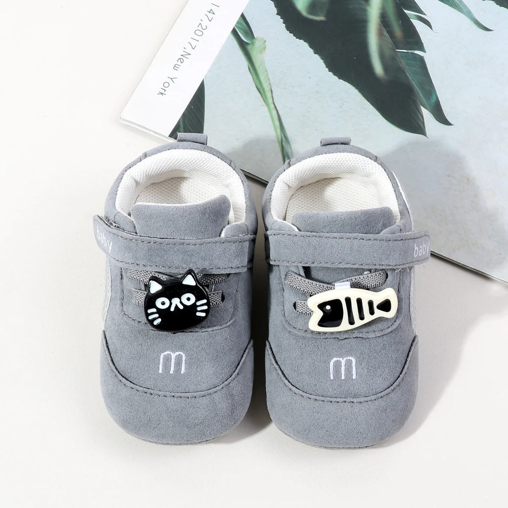 Hot Sale Baby Boys And Girls Sprots Sneaker Indoor Outdoor Toddler Shoes For 0-18 Months Baby Unisex Soft And Comfortable Sole