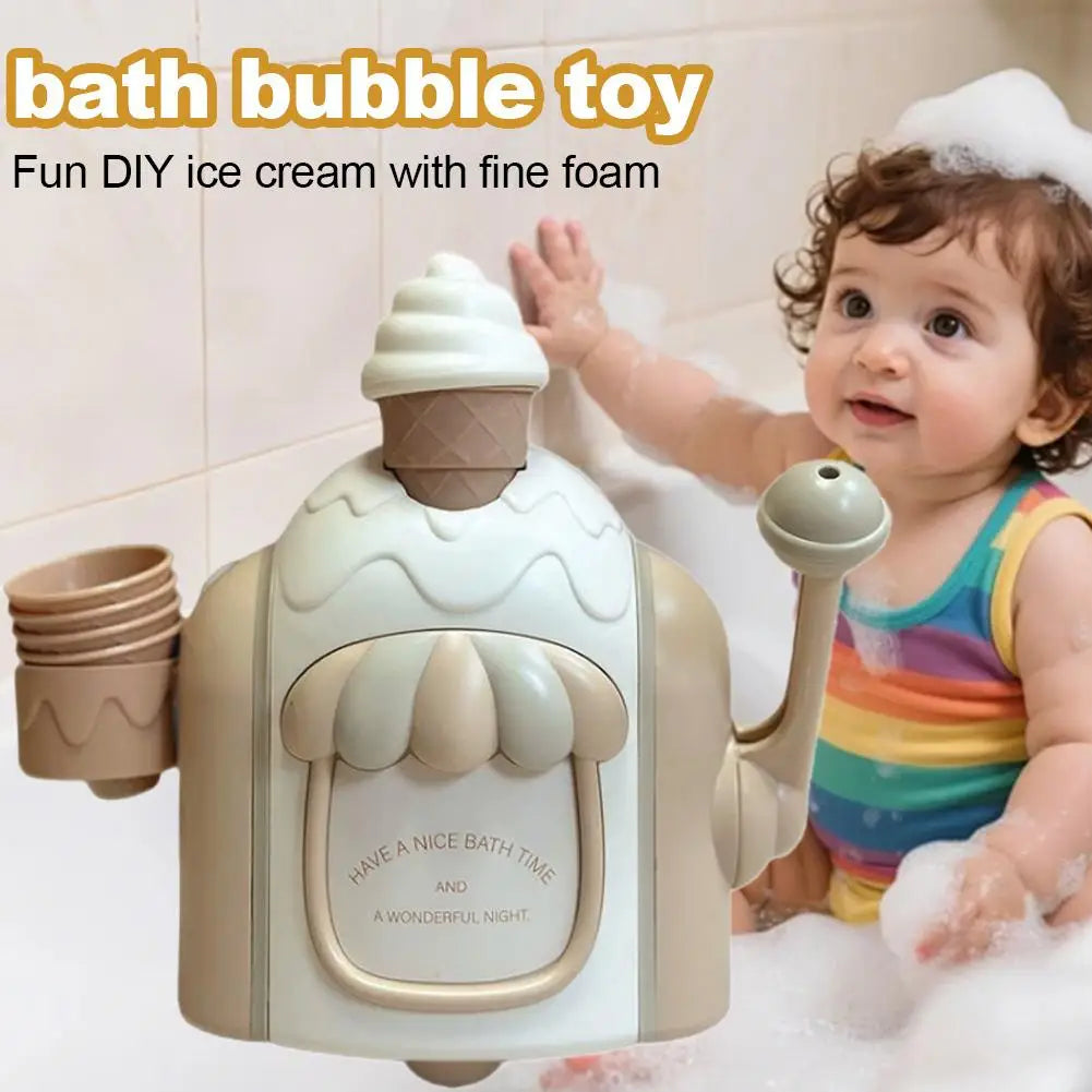 Bath Bubble Toy Funny DlY Ice Cream With Foam