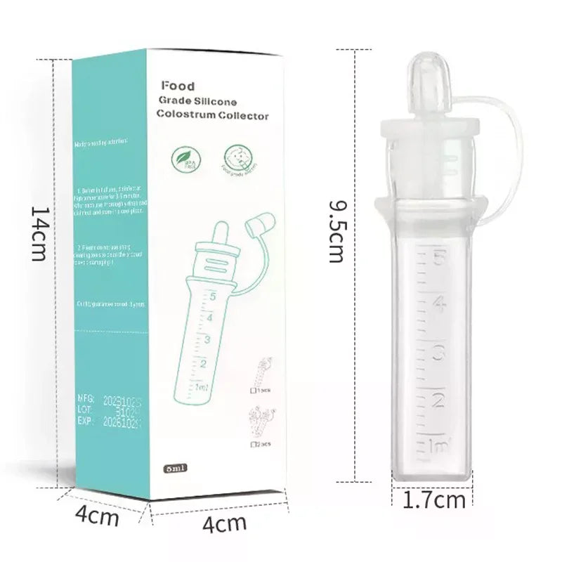 Colostrum Collector Breast Milk Collection Baby Feeding And Medicine Reusable Breastfeeding Device