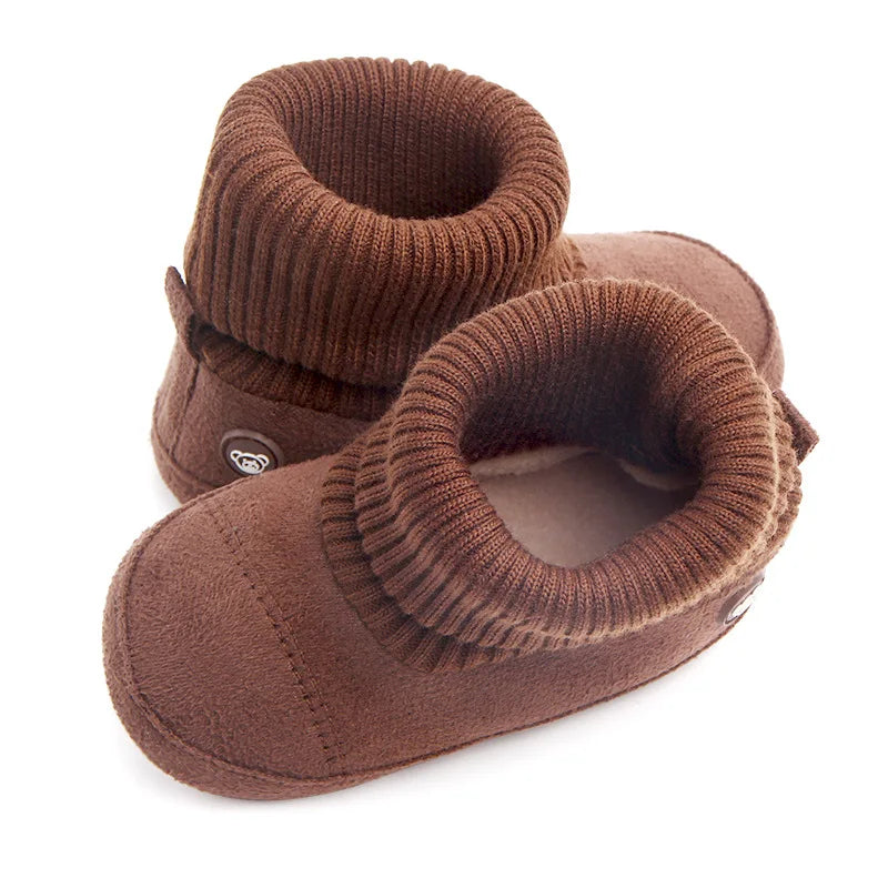 2024 New Fashion Baby Boots Soft Cotton Warm and Comfortable Classcial Style for Baby Boys and Girls 0-18 Months D0757 D0750