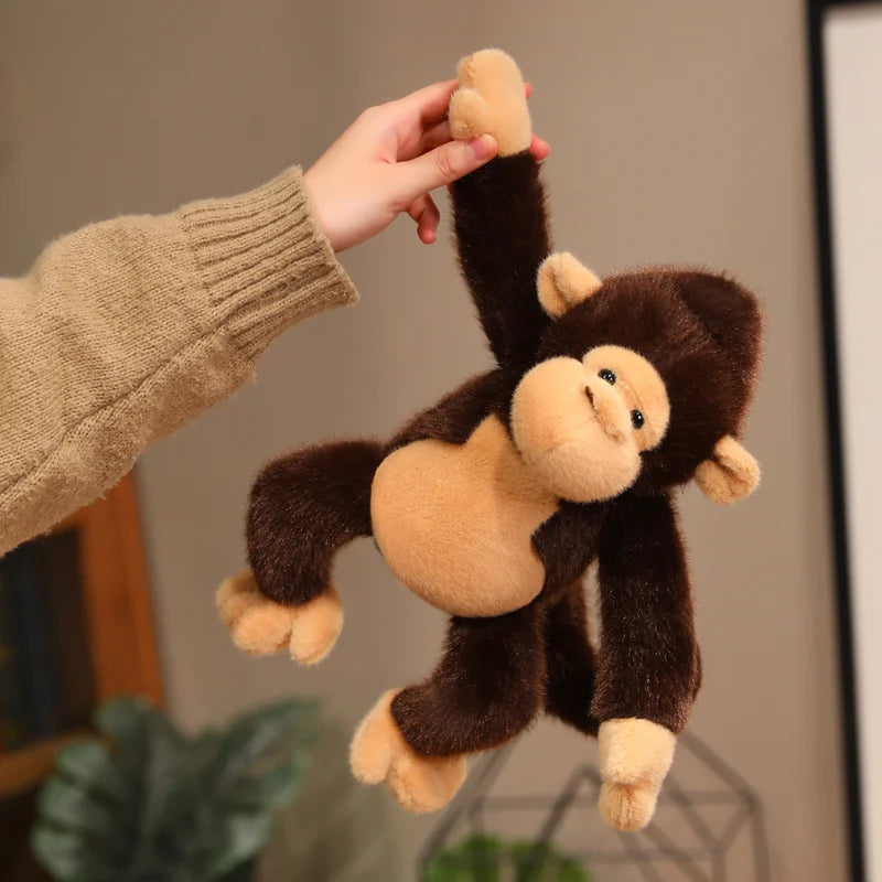 Hot Cartoon Gorilla Plush Toy Chimpanzees Monkey Soft Stuffed Doll Backpack Car Bag Room Decor Kid Gift