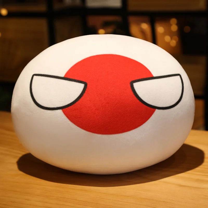 Hot  10/30/50cm Polandball Country Ball Toy Plush Pendant Plush Doll Countryball Ussr Usa France Russia Uk Japan Germany  Italy