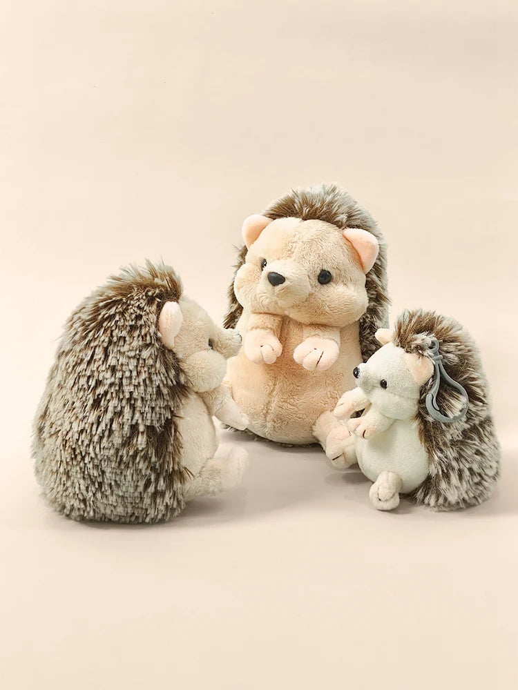 Cute Hedgehog Plush Toy Stuffed Animal Sleeping Companion Doll for Room Decor Adorable Birthday Gift