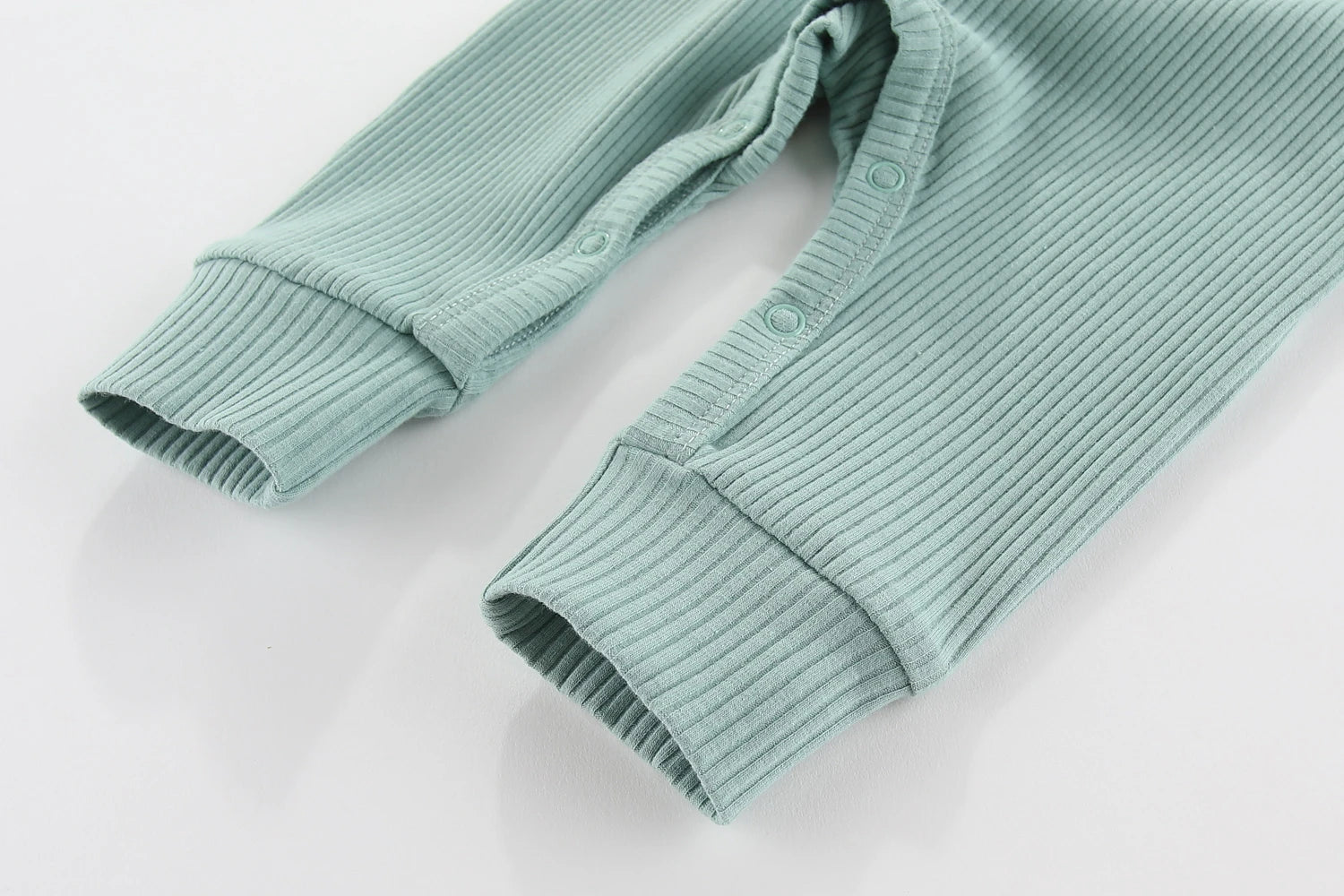 2-Piece Solid Color Unisex Long Sleeves Baby Boy Girl Rompers Cotton Soft Infants Outfits