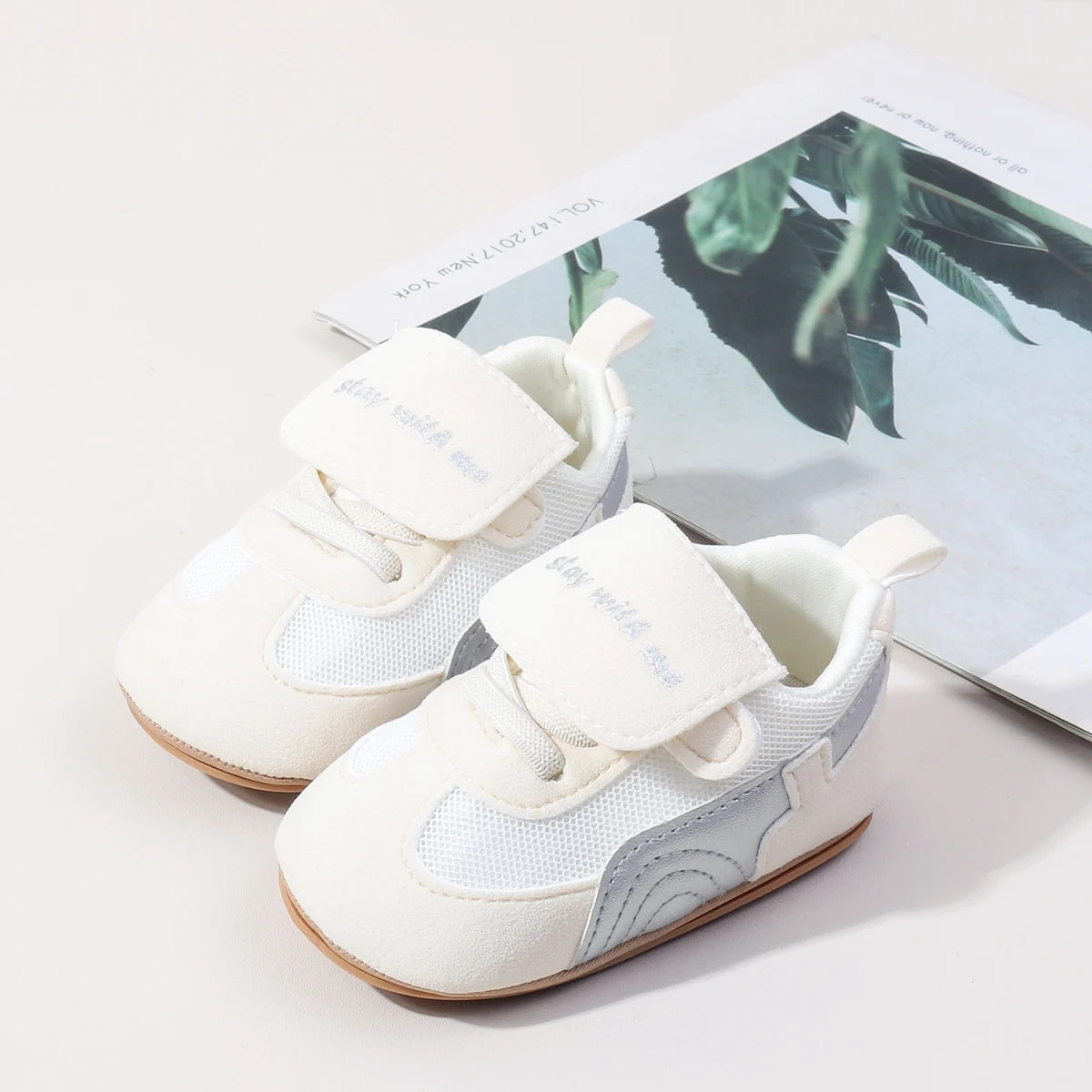Brand Newborn Baby Shoes Leather Soft Soles Non Slip 0-18M First Steps Walking Shoes