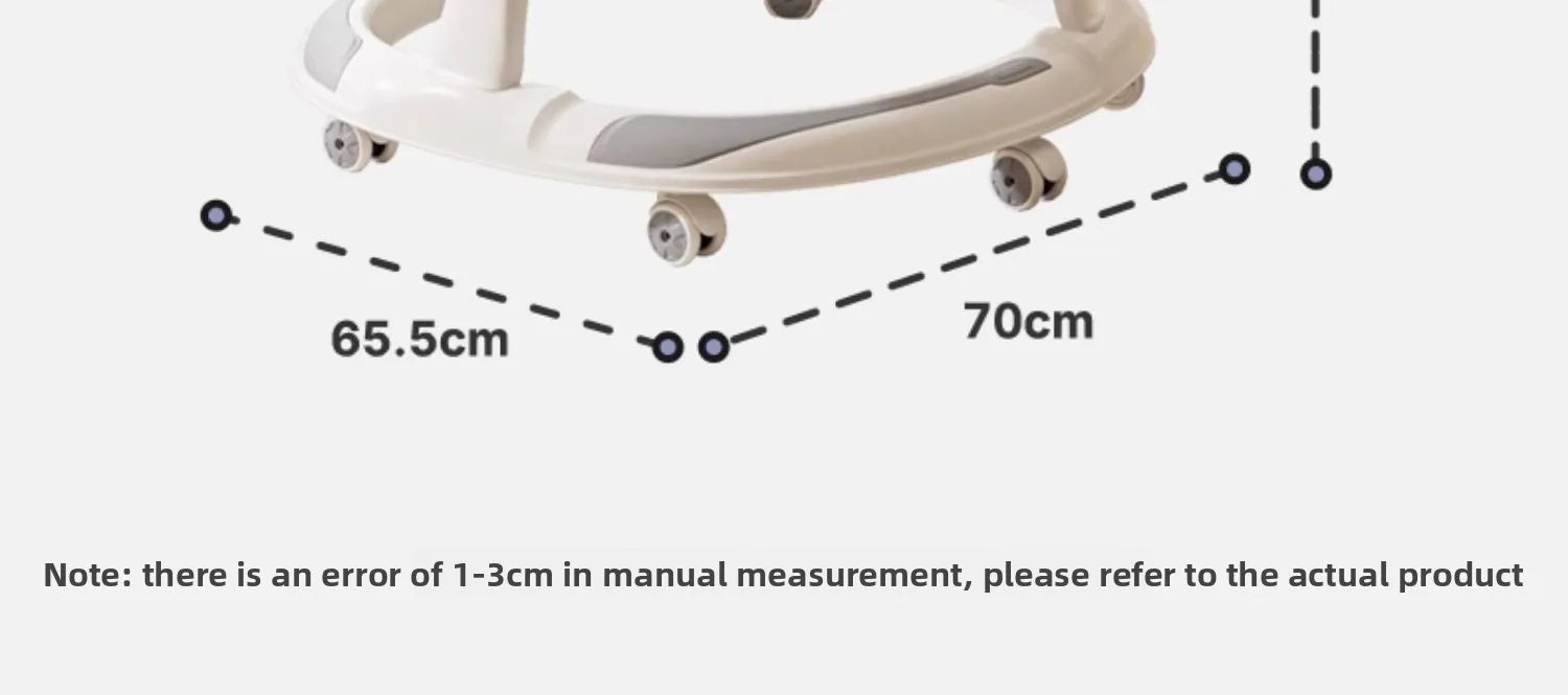 Baby Walker Foldable Multifunctional Toddler Learning Walk Car Anti O-Leg Design Adjustable Music Tray Safety Wheels