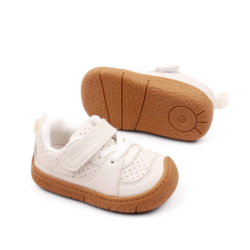 High Quality Baby  Toddler Shoes Rubber Sole Anti-slip Soft PU for  0-3 Years Boys and Girls Spring and Autum Style Ooydoor BM06