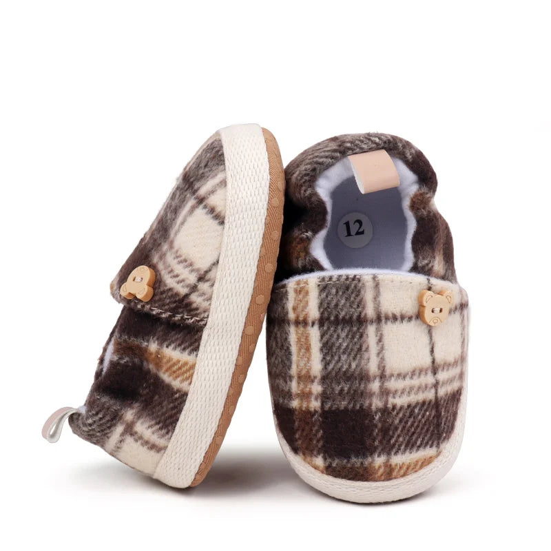2025 Spring And Autumn Baby Boys And Girls First Walking Toddler Shoes With Fashion Color Block Design And Soft TPR Sole