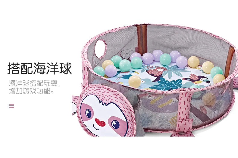Multifunctional Baby Game Gym Play Mat Climbing Mat Fitness Rack Infant Educational Toys Rug Blanket Ball Pit Activity Pool Gift