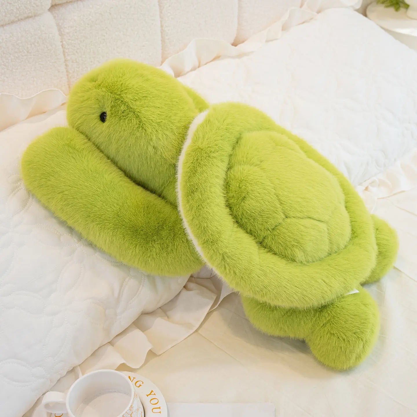 New Lovely Turtle Plush Toys Cozy Fluffy Lying Prone Cartoon Tortoise Throw Pillow Back Cushion Kawaii Home Decor Funny Gift