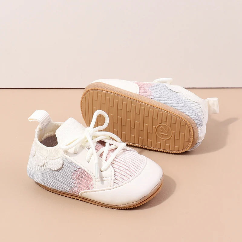 2025 Spring And Autumn 0-18M Baby Boys and Girls Pre-walking Indoor Outdoor Toddler Shoes Casual Sports Style With Soft Sole