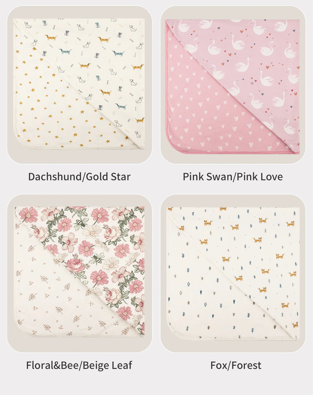 INSULAR Child Cotton Cover 2-layer Infant Swaddling Quilt Kid Nap Blanket Breathable Baby Blanket Skin-friendly Multi-functional