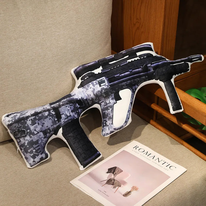 Hot Super Cool Realistic Stuffed Printed Firearm Plush Toys Soft Funny Lifeiliek Rifle Sniper Rifle Toys Game Props For Boys