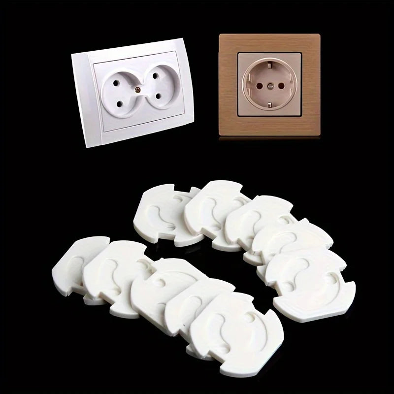 1/10pcs Electrical Outlet Protection Baby Child EU Power Socket Safety Guard Anti Electric Shock Plugs Protector Rotate Covers