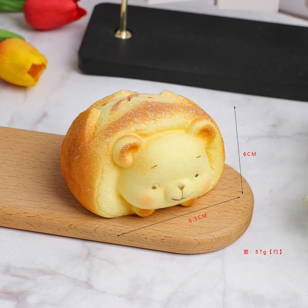 Kawaii Cartoon Animal Bread Squishy Slow Rising Squeeze Toy, Simulated Croissant Bun Fidget Toy Soft Stress Relief Toy Gift
