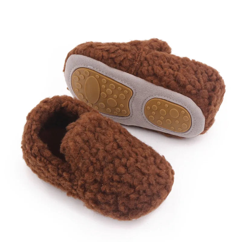 Baby Winter and Autumn Style Multiple Choices High Quality Soft Cotton Warm and Plush Toddler Shoes Anti-slip Sole Prewalking