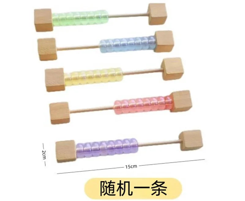Busy Board Educational Toy With Wooden Turntable Zipper Abacus Key Identifier Paired Accessories