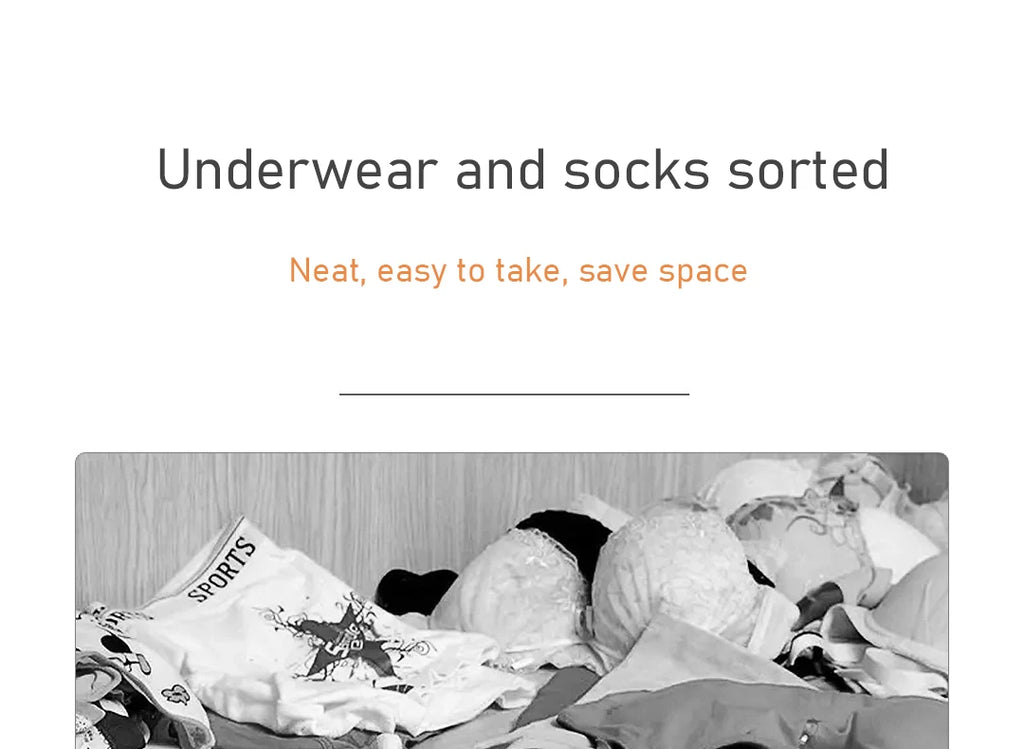 Oxford Cloth Underwear Storage Box 20/7/6 Grids Socks Panties Drawer Organizer Multi-function Home Wardrobe Assortment Boxes
