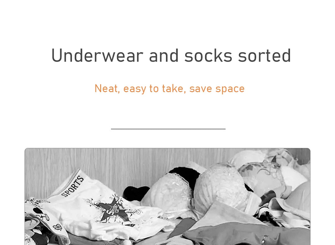 Oxford Cloth Underwear Storage Box 20/7/6 Grids Socks Panties Drawer Organizer Multi-function Home Wardrobe Assortment Boxes