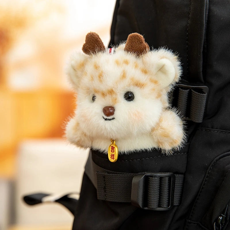 Kawaii Animal Lion Doll Cute Jumping Series Plush Pendant Rhinoceros Sloth Panda Monkey Toy Bee Husky Crocodile Super Soft Kids