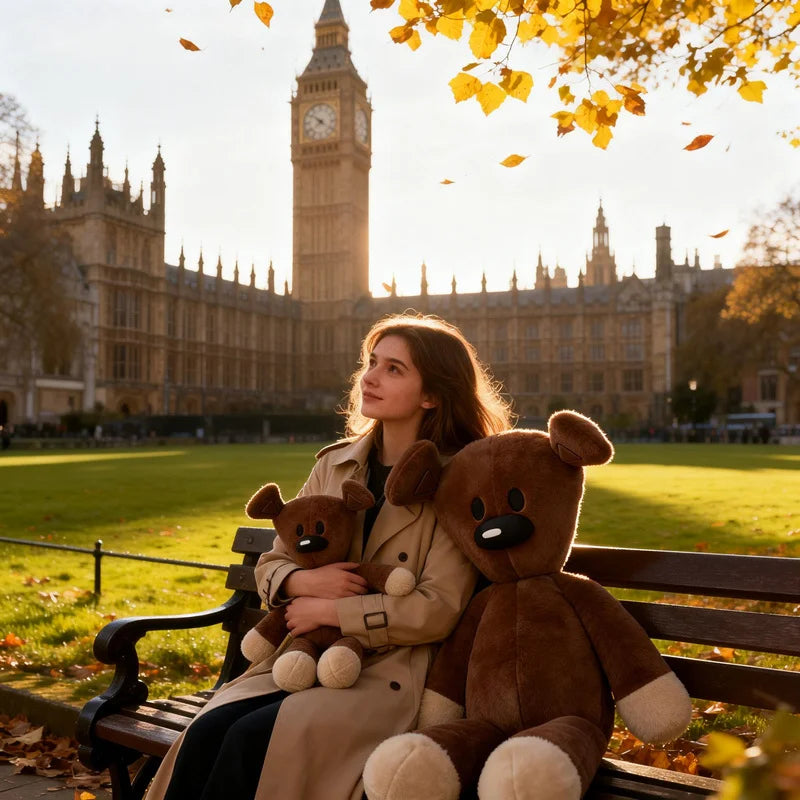 Cute High Quality Fun Mr Bean Teddy Bear Plush Toy Stuffed Animals Cute Coffee Baby Doll Mini Pillow Decor Soft Children Birthda