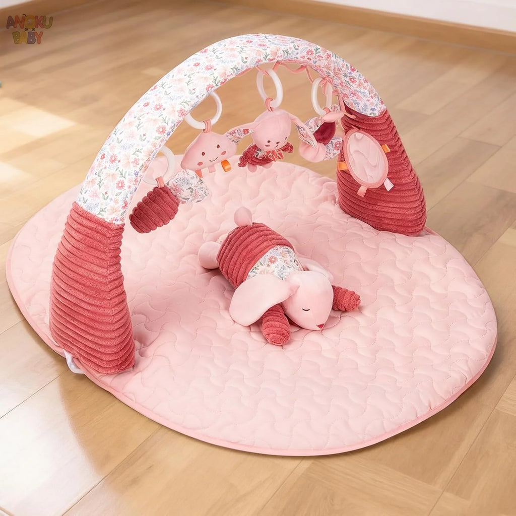 3 in 1 Baby Activity Gym Thickened Educational Fitness Frame for Children Foldable Infant Tummy Time Play Mat Stable Baby Toys