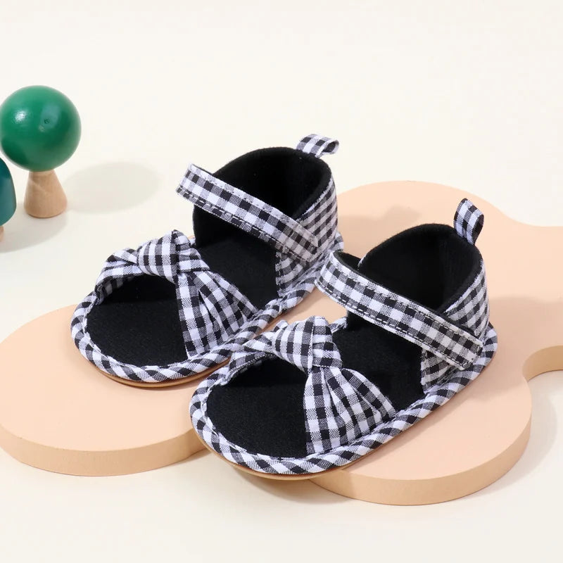 2025 Hot Summer Baby Girls First Walking Toddler Shoes With High Quality TPR Sole Beautiful Design For 0-18M Baby Girls Shoes