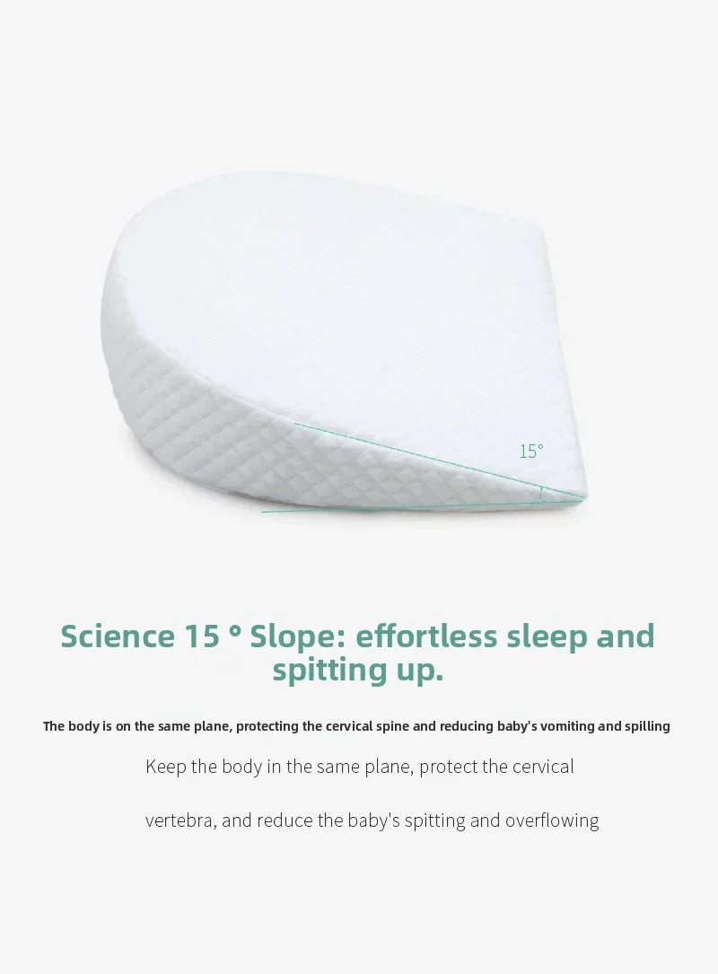 Newborn Slope Pillows Positioning Baby Anti Reflux Cotton Nursing Pillow Feeding AntiSlip Non‑slip Pillow Baby Sleep Pillows