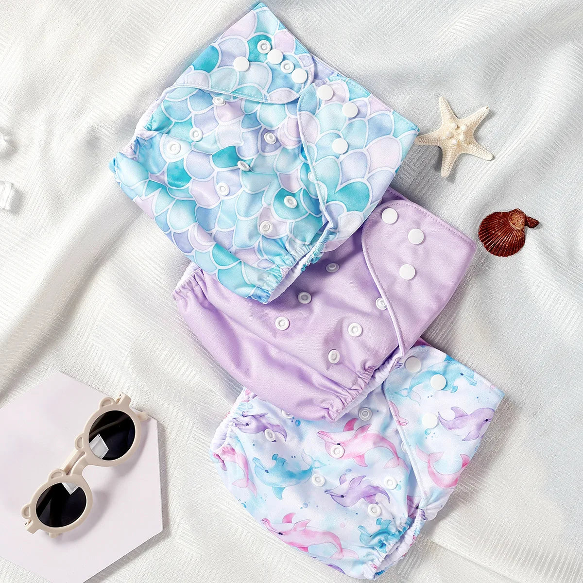 Brandname Baby Waterproof Nappies Reusable Newborn Cloth Diaper Training Pants 3Pcs Pack For Boys And Girls
