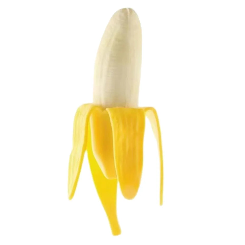 Banana Squishy Toy Slow Rising Stretchy Stress Relief Squeeze Toy Soft Fidget Toy Kawaii Decompression Gift for Kids Adults