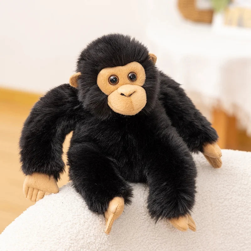 Nice Simulation Punch Gorilla Plush Doll Mother And Baby Long-arm Monkey Animal Stuffed Toy Home Decoration Gift For Children